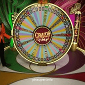 Crazy Time A game card from ph super